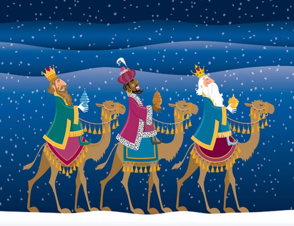 los reyes magos rinden homenaje al niño jesús en una tradición llena de fe y devoción, celebrando su llegada con actos solemnes y alegría popular.