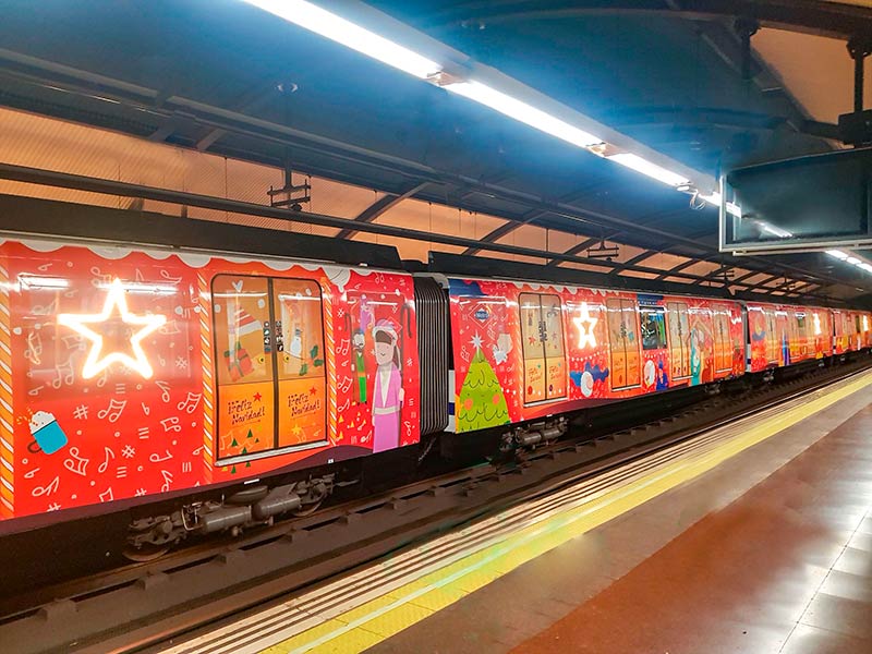 descubre la magia de madrid estas navidades con los colores y sabores del trin, tran y tren. vive una experiencia única llena de tradición y alegría.